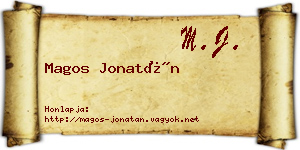 Magos Jonatán névjegykártya